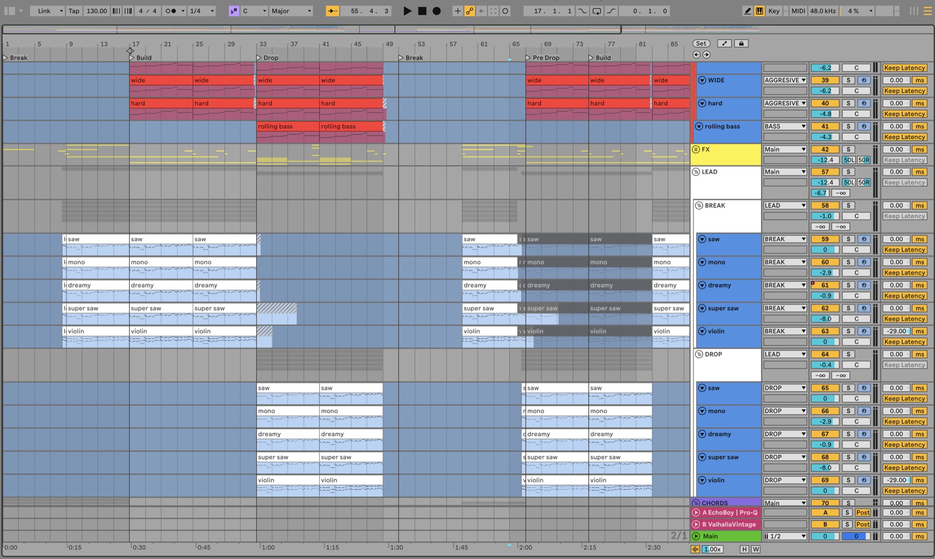 Take Me There — la sesión de Ableton Live